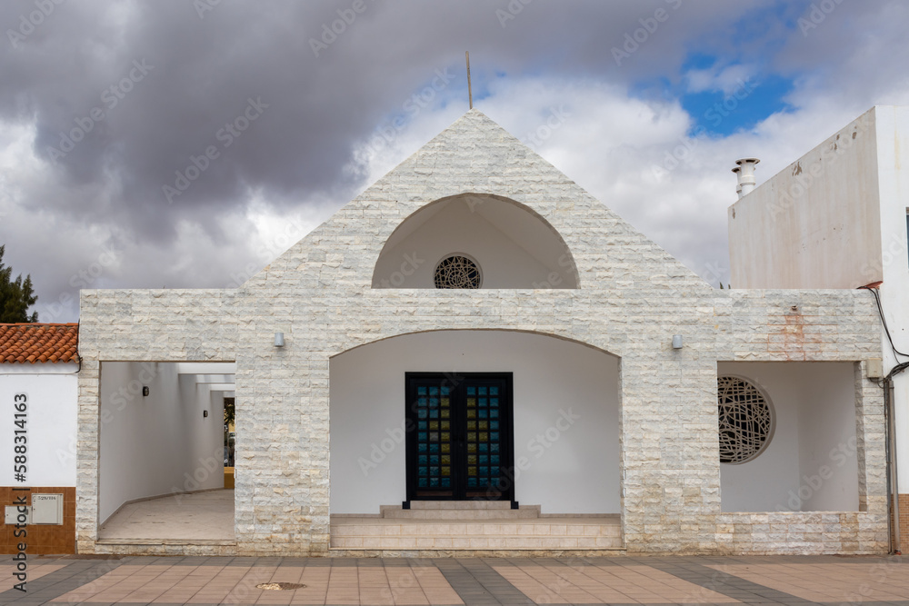 Small white church, Giniginamar, Spain
