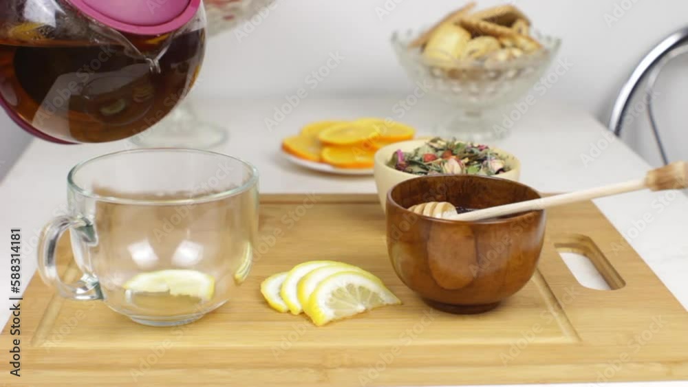 Herbal Tea with Lemon and Honey Herbal Tea with Lemon and Honey