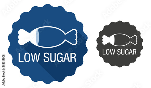 Low Sugar stamp with low charge level of candy