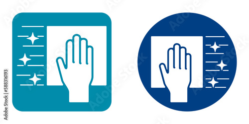 Cleaning properties of microfiber napkin