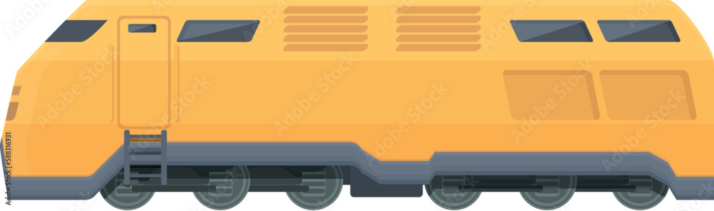 Locomotive icon cartoon vector. Train goods. Travel tank Locomotive icon cartoon vector. Train goods. Travel tank