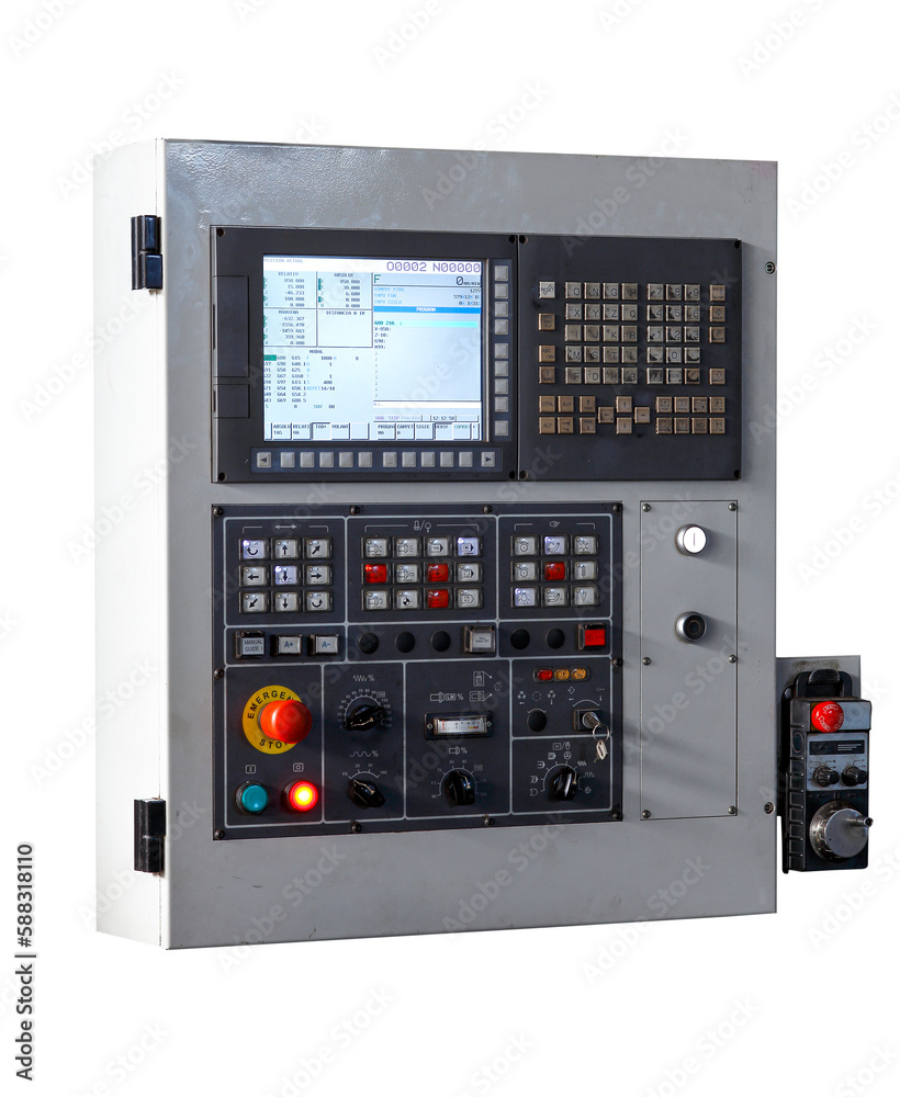 Fototapeta premium industrial lathe panel