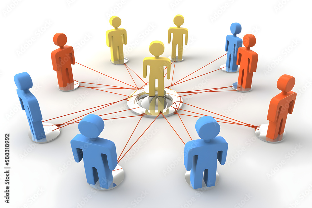 business people communication in office,ai generative