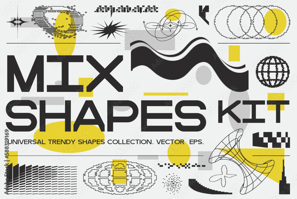 Vector Strange Extraordinary Graphic Assets composition