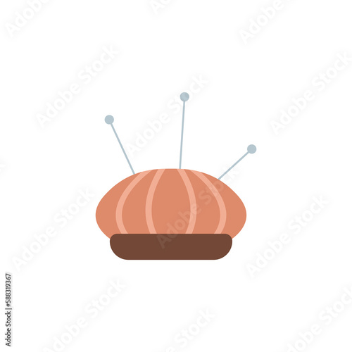 pincushion icon on white background, vector illustration