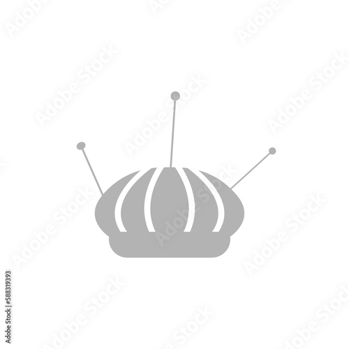 pincushion icon on white background, vector illustration