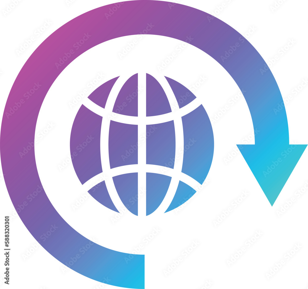 Around the world Vector Icon Design Illustration Around the world Vector Icon Design Illustration