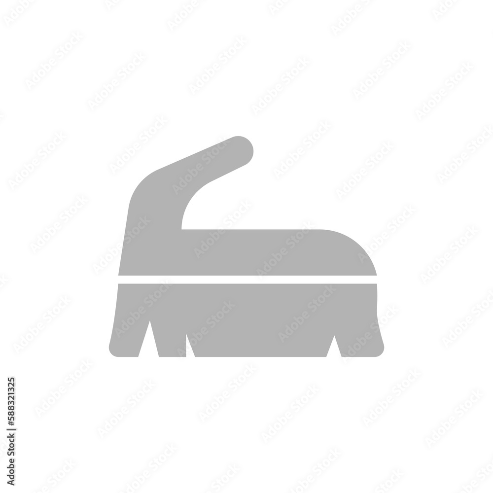 Fototapeta premium brush icon on a white background, vector illustration