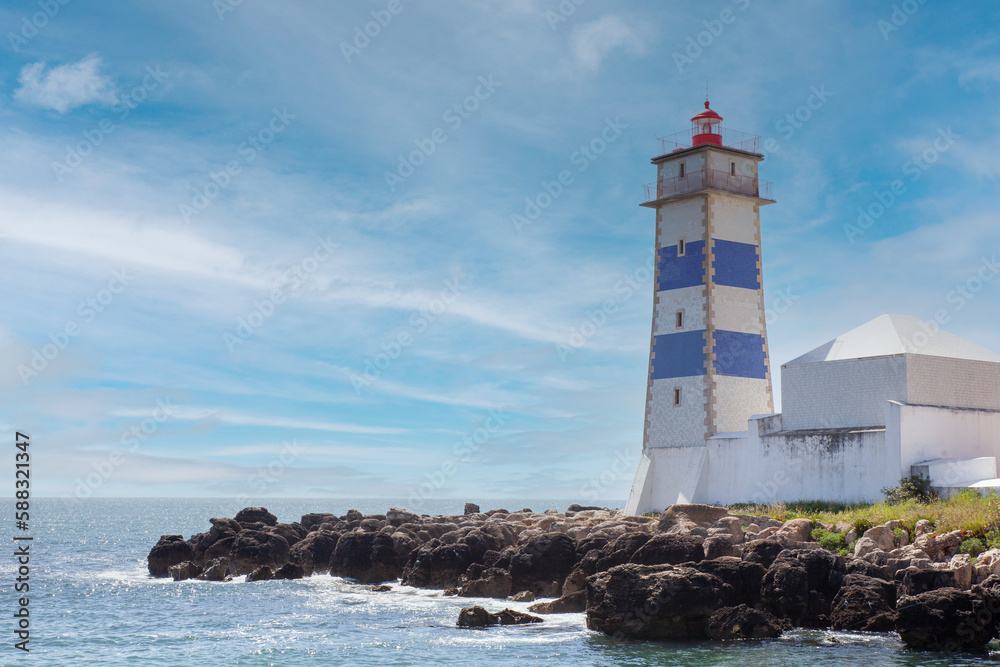 Santa Marta Lighthouse, Cascais, Lisbon District, Portugal