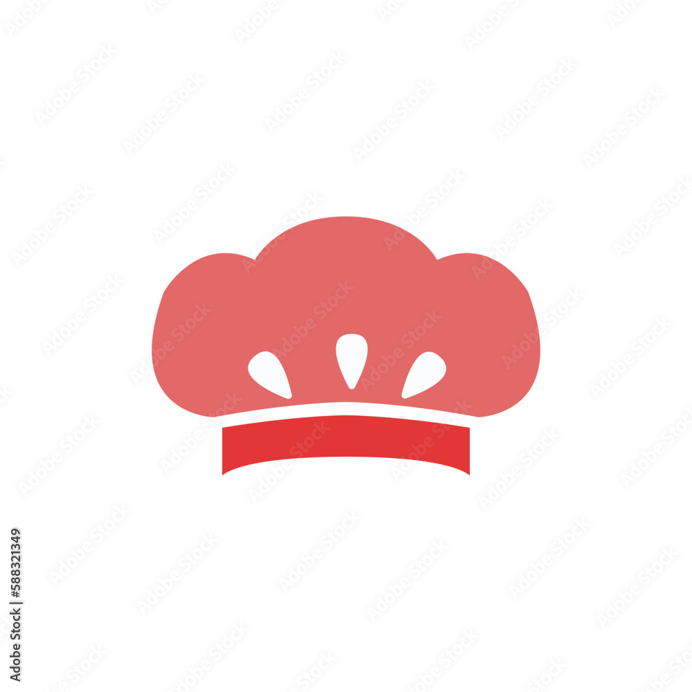 chef hat icon on white background, vector illustration chef hat icon on white background, vector illustration