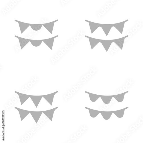 flag icon, sign on a white background, vector illustration