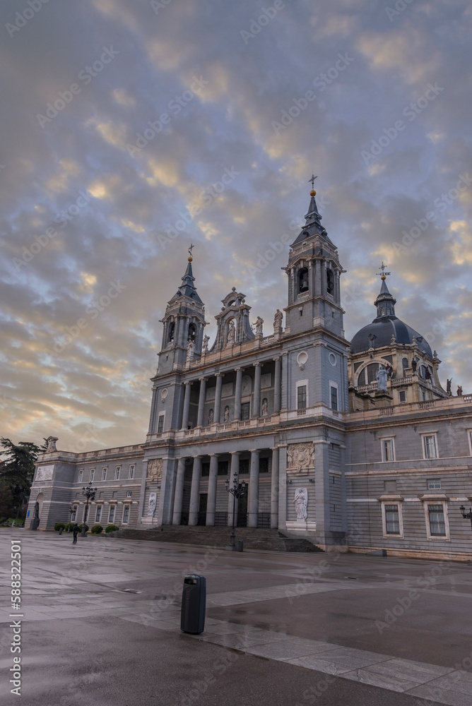 Almudena Cathedral is a Roman Catholic cathedral in Madrid, Spain, and is also the administrative center of the archdiocese of Madrid.