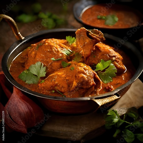 Indian Tandoori Style Curry Chicken photo