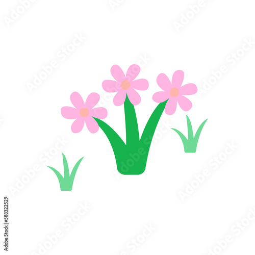 flowers icon on a white background  vector illustration