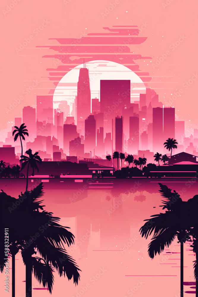 Obraz premium Miami Skyline