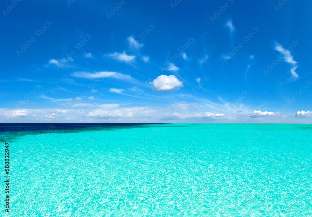 tropical Maldives island with white sandy beach and sea tropical Maldives island with white sandy beach and sea