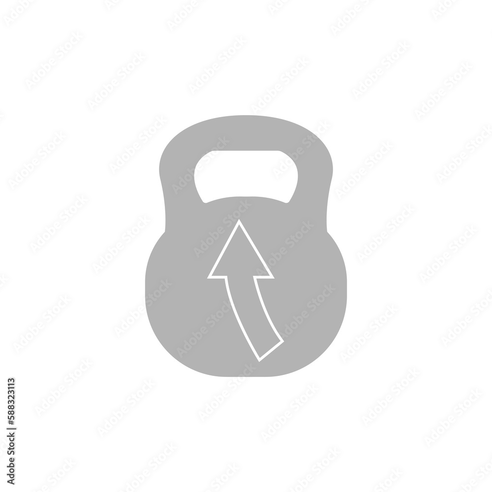 kettlebell icon for training on a white background, vector illustration kettlebell icon for training on a white background, vector illustration