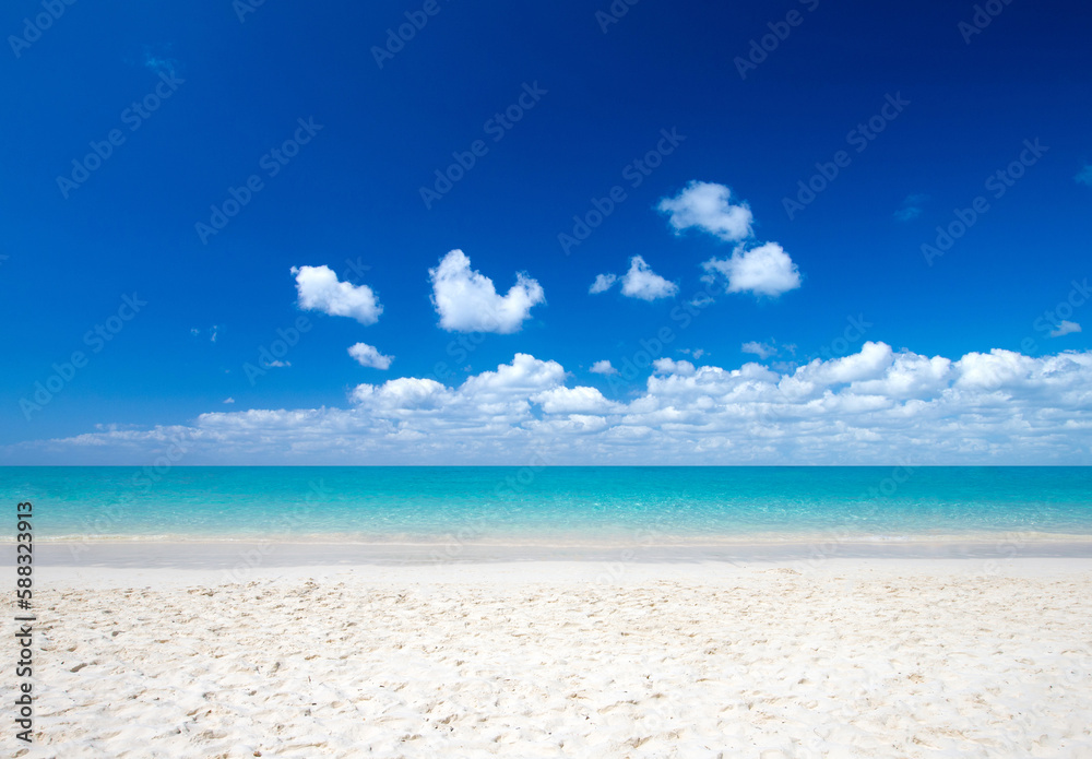 tropical Maldives island with white sandy beach and sea tropical Maldives island with white sandy beach and sea
