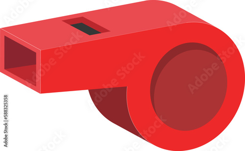 a red whistle in emergency