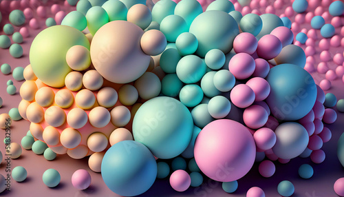 Abstract pastel sphere background. Abstract Sphere Backgrounds