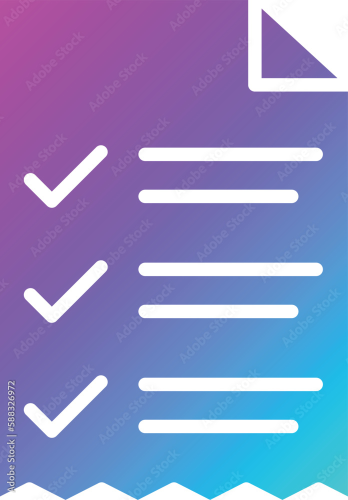 Receipt Vector Icon Design Illustration Receipt Vector Icon Design Illustration