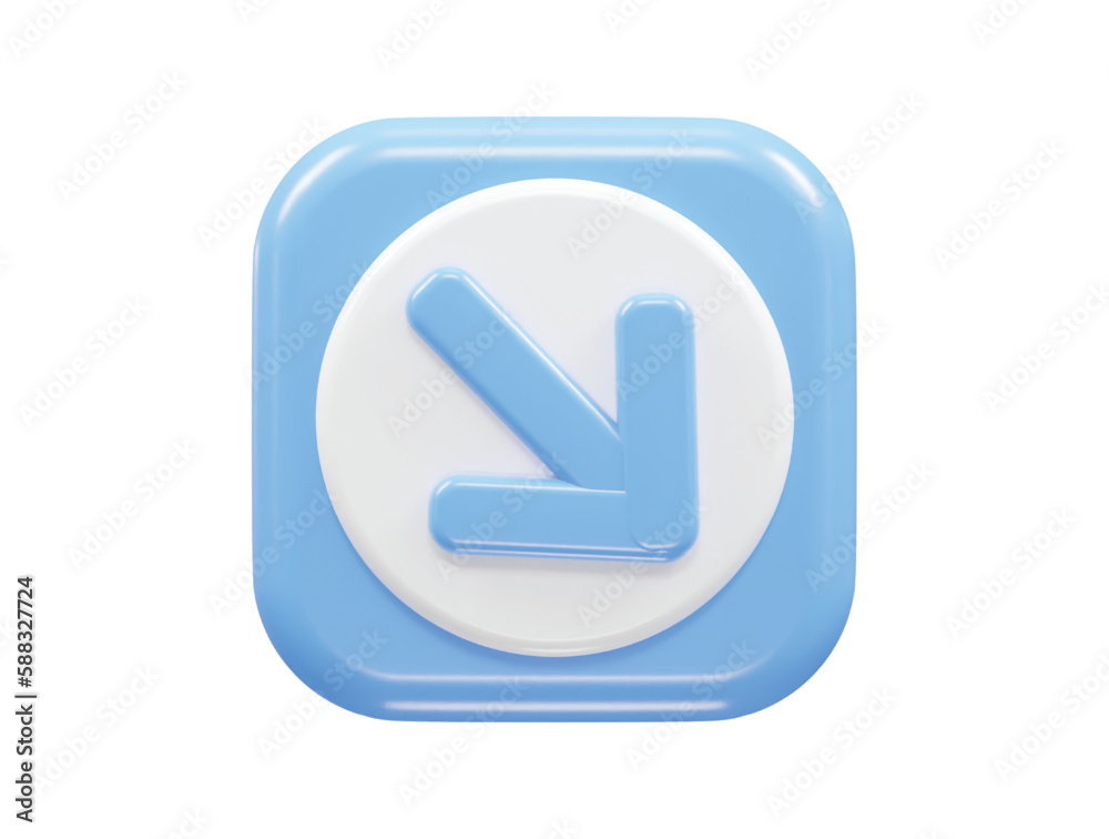 Arrow icon 3d rendering vector illustration element Arrow icon 3d rendering vector illustration element