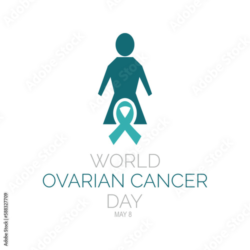 World Ovarian Cancer Day. banner design template Vector illustration background.