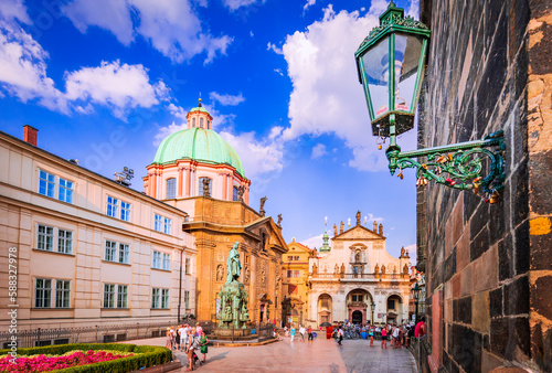 Prague, Czech Republic. St. Francis of Assisi Church, Stare Mesot district. photo