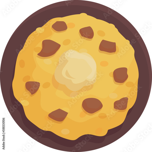 Pilaf dinner icon cartoon vector. Dish food. Cuisine meal