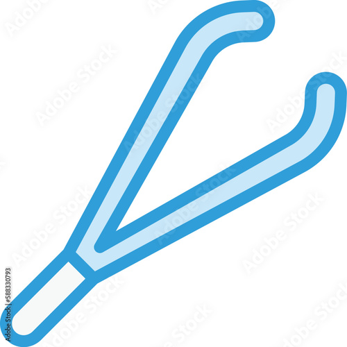 Tweezers Vector Icon Design Illustration