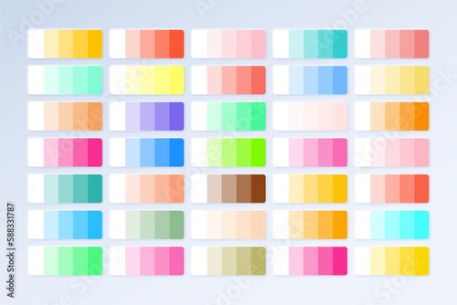 Stunning Collection of RGB HEX Swatches. Essential Palette Catalogue. 