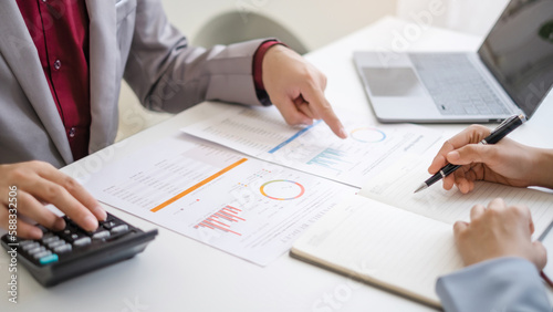 businessman reading documents at meeting, business partner considering contract terms before signing checking legal contract law conditions