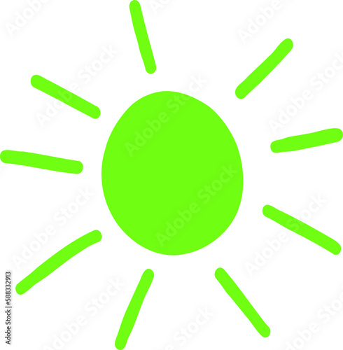 green sun