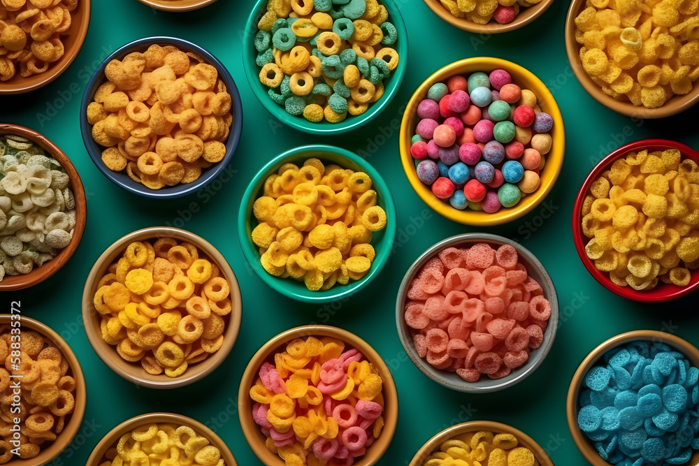 A Delicious Breakfast with Cornflakes. Generative AI