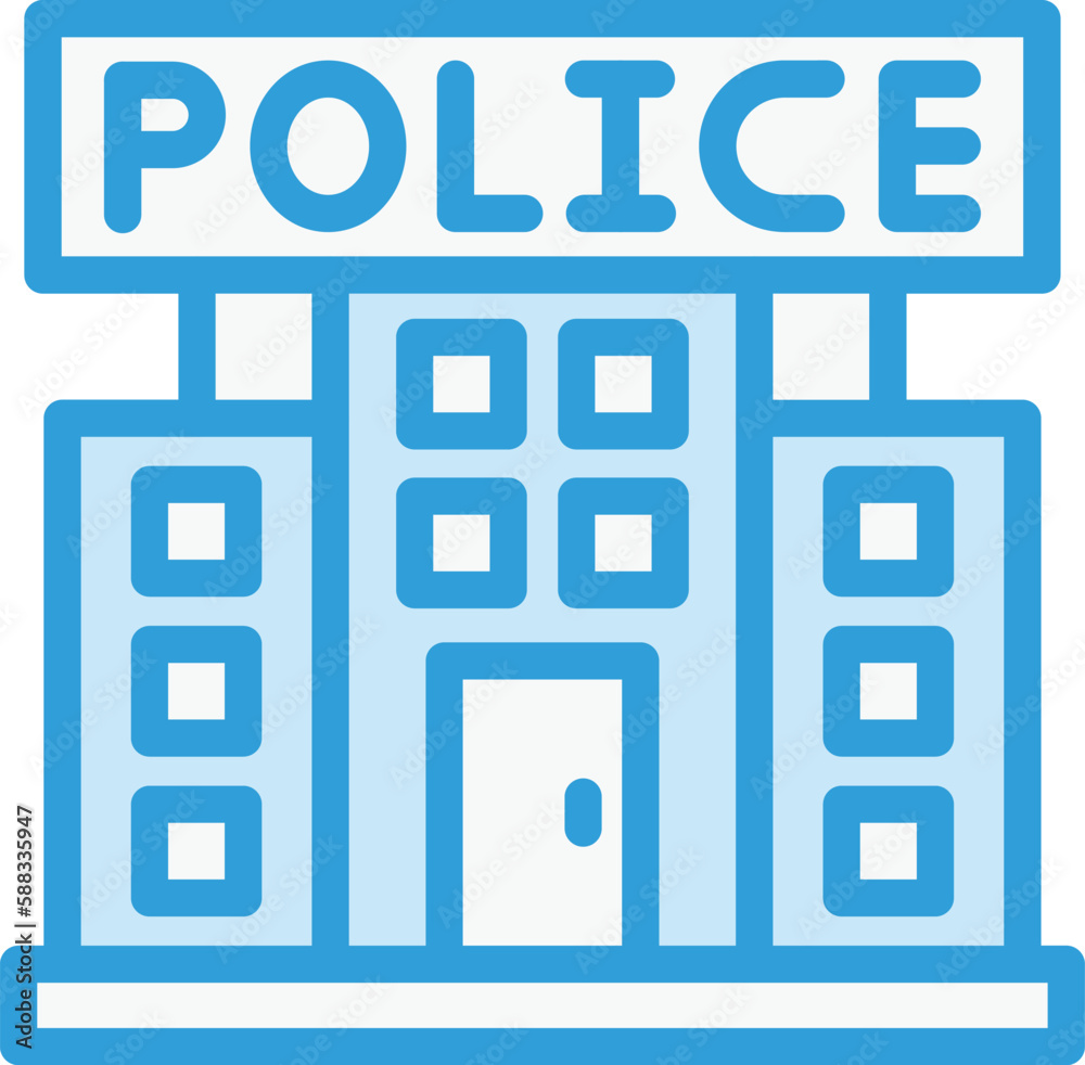 Police station Vector Icon Design Illustration Police station Vector Icon Design Illustration
