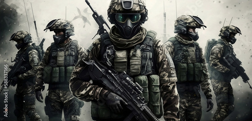 special forces army background (created with Generative AI)
