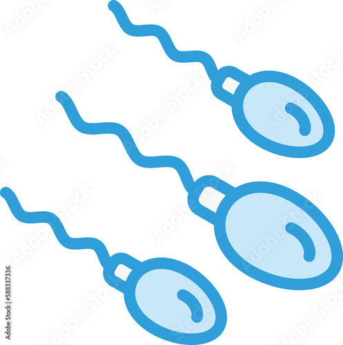 Sperms Vector Icon Design Illustration