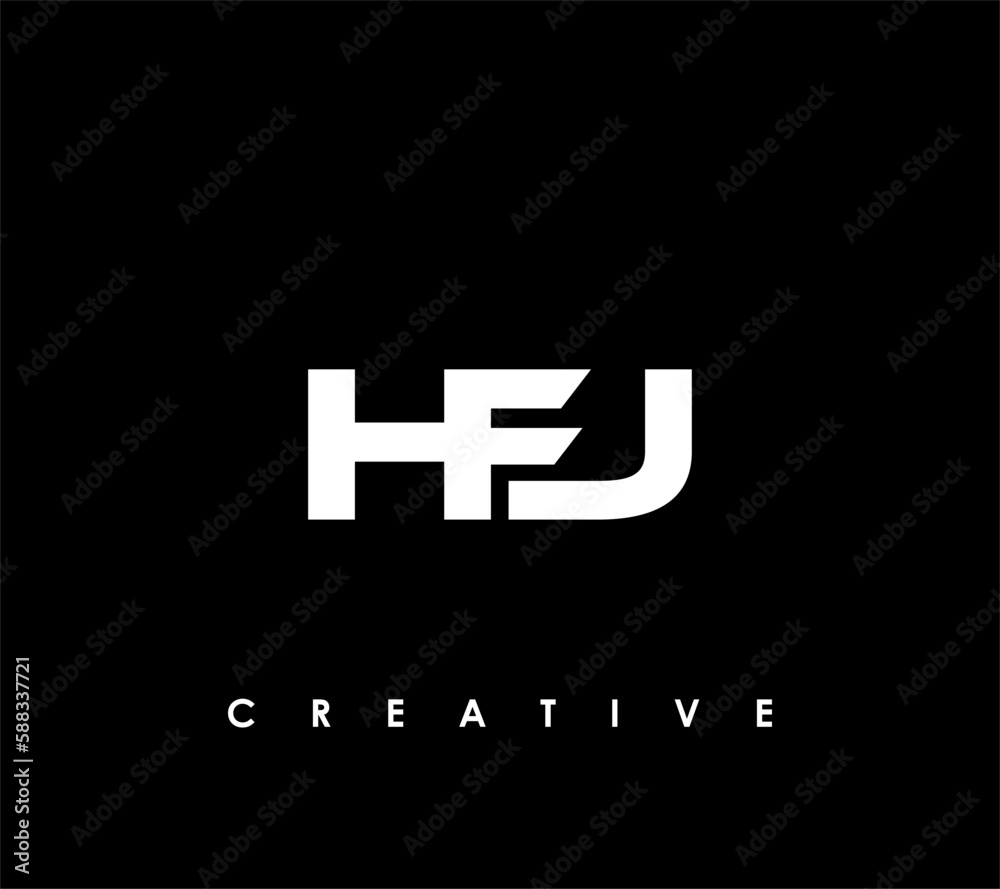 HFJ Letter Initial Logo Design Template Vector Illustration HFJ Letter Initial Logo Design Template Vector Illustration
