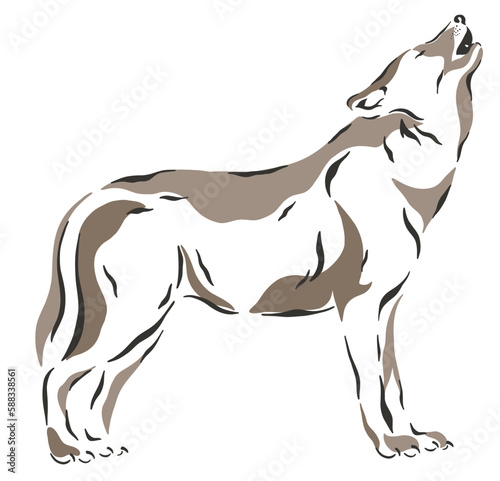 Wallpaper Mural Wolf Wild Animal Forest Nature Graphic Svg Torontodigital.ca