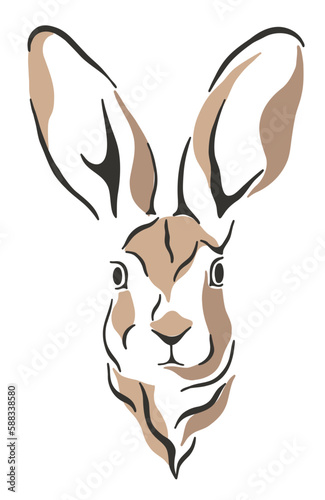 Rabbit Wild Animal Forest Nature Graphic Svg Hare © Julia Dreams