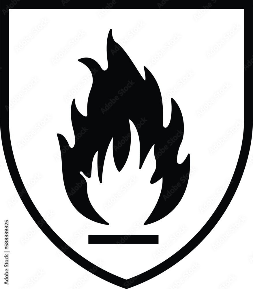 Protection against heat and flame sign icon. Graphical symbol modern, simple, vector, icon for website design, mobile app, ui. Vector Illustration Protection against heat and flame sign icon. Graphical symbol modern, simple, vector, icon for website design, mobile app, ui. Vector Illustration