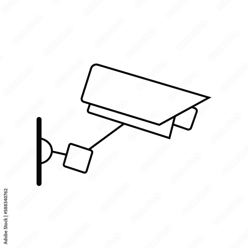 security camera line icon vector eps10. security camera line icon vector eps10.
