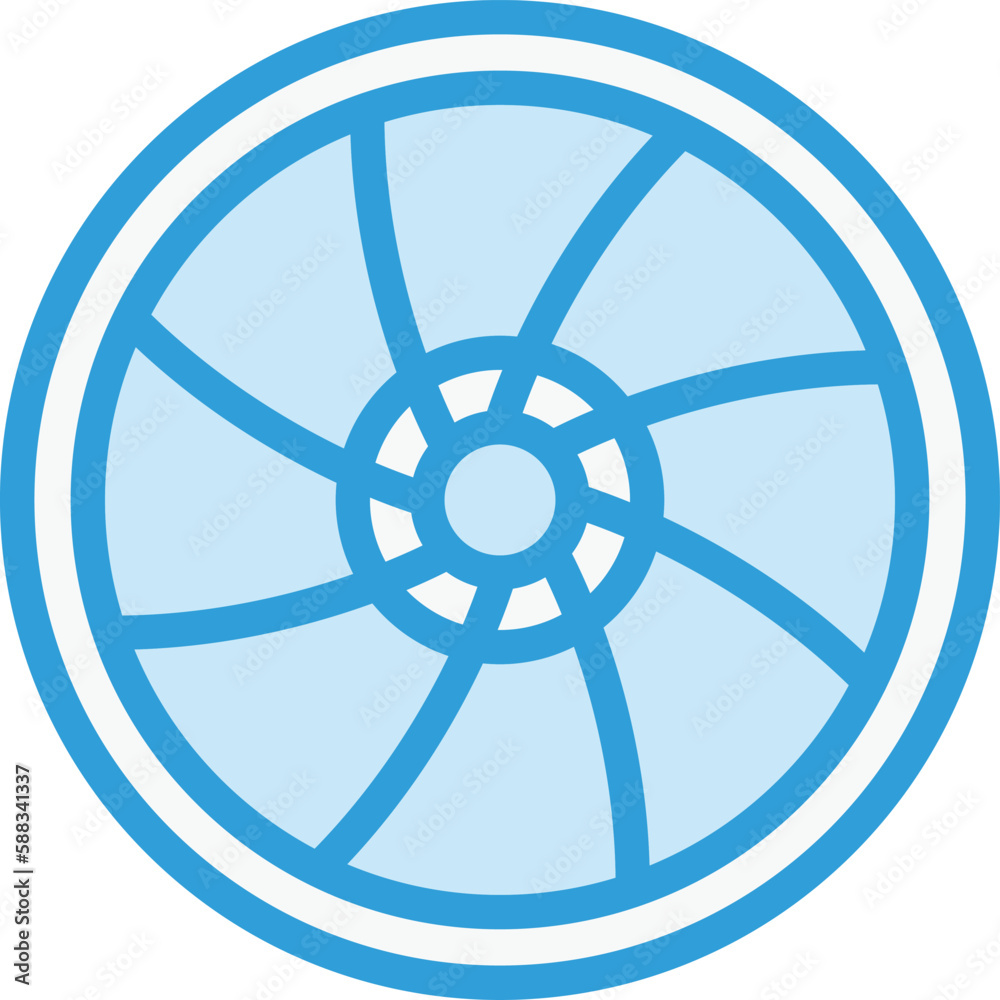 Fototapeta premium Lens Vector Icon Design Illustration