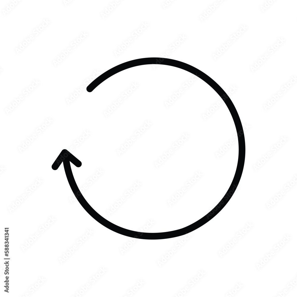 Rotation Arrow. Simple illustration pictogram, vector Rotation Arrow. Simple illustration pictogram, vector