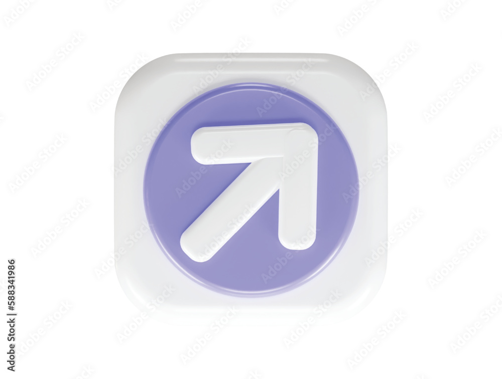 Arrow icon 3d rendering vector illustration element Arrow icon 3d rendering vector illustration element