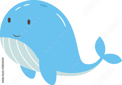 Cartoon Whale Character