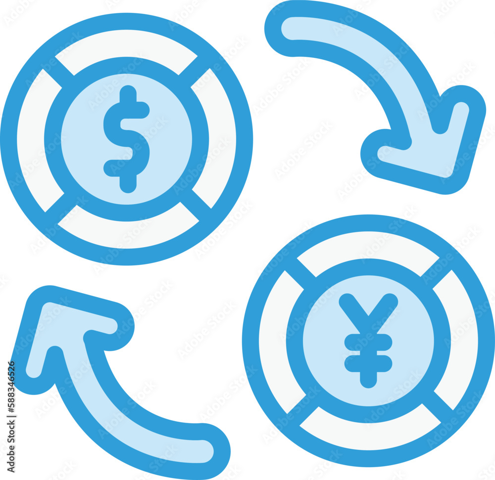 Foreign exchange Vector Icon Design Illustration Foreign exchange Vector Icon Design Illustration