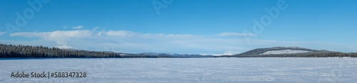 winter landscape in swedish lapland