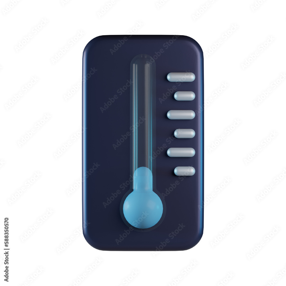 Cold Temperature 3D Icon Cold Temperature 3D Icon