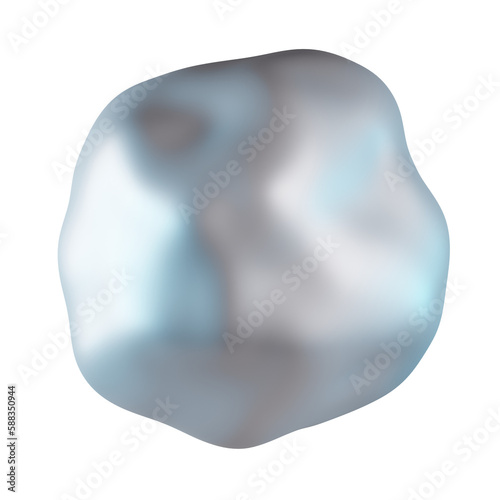 Round Snowball 3D Icon